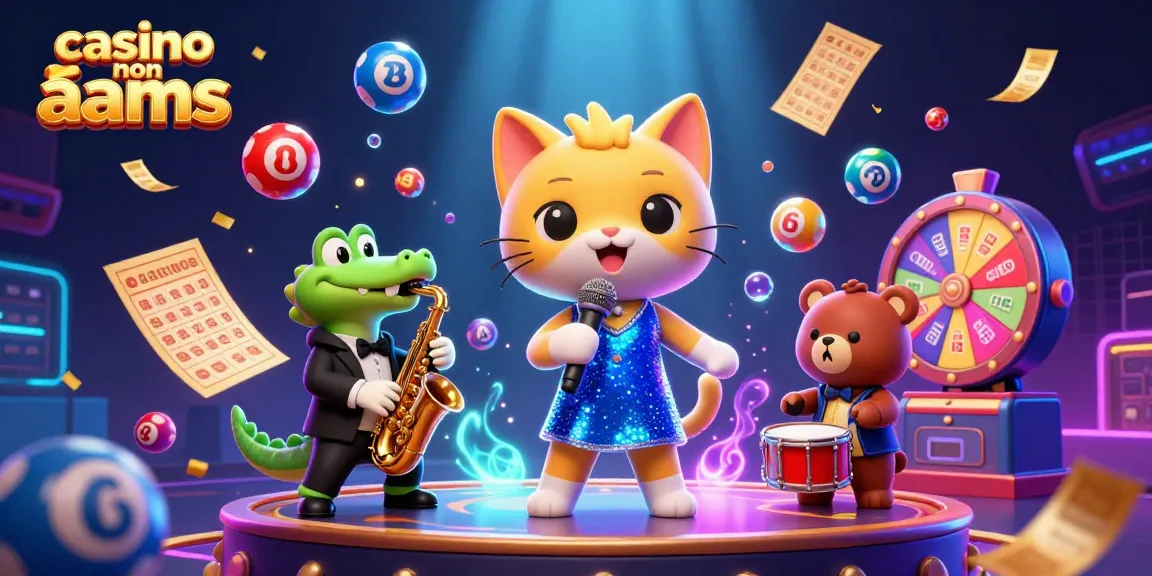 Il jazz-singer cat in un casinò sul palcoscenico mentre si esibisce, professionisti del casinò non AAMS