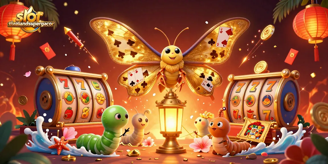Engage in thrilling gameplay at slotthailandsupergacor with vibrant casino-themed 3D illustration full of excitement.
