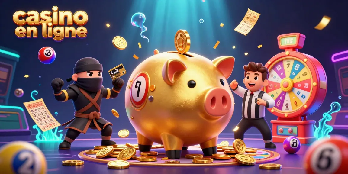 Éveillez votre chance avec casino en ligne : une scène dynamique des héros du jeu et des ballons colorés!