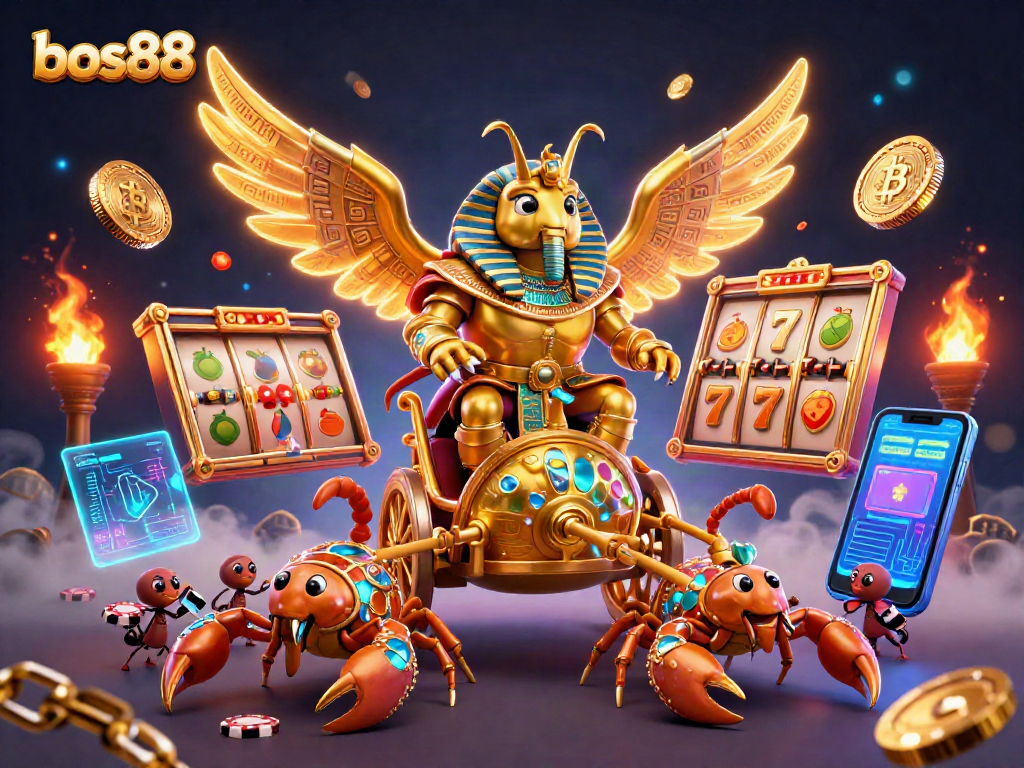 Bermain slot di bos88 dengan simbol keberuntungan dan peluang menang yang menggiurkan