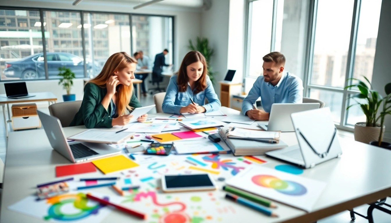 Creative collaboration at https://bestdesignersintheworld.com/ showcasing professional designers in action.