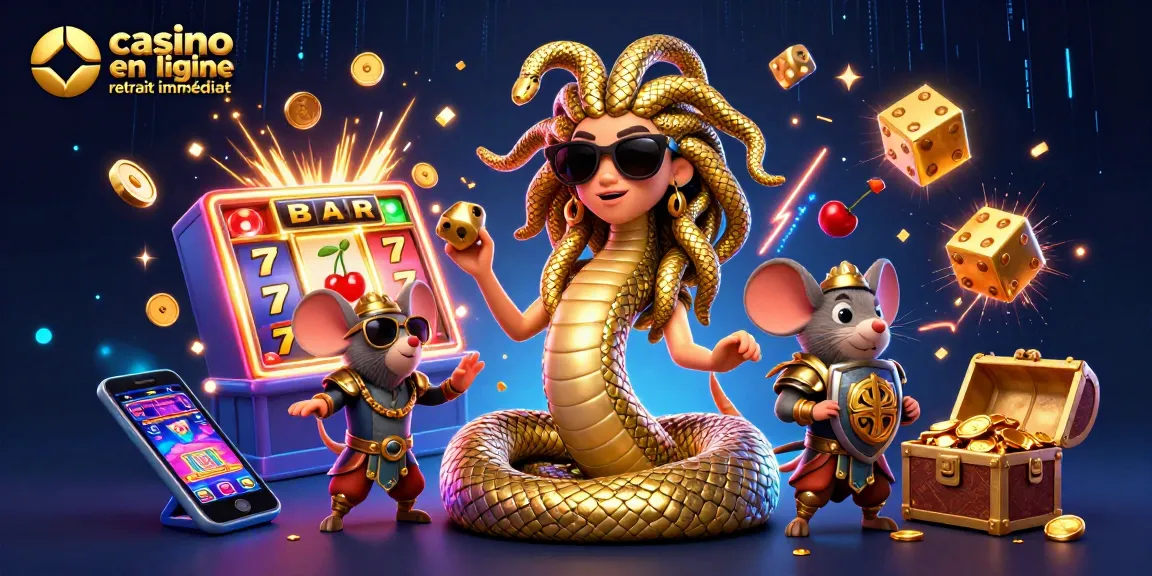 Plongez dans l'univers du casino en ligne retrait immédiat avec des éléments de jackpot captivants et des personnages dynamiques.