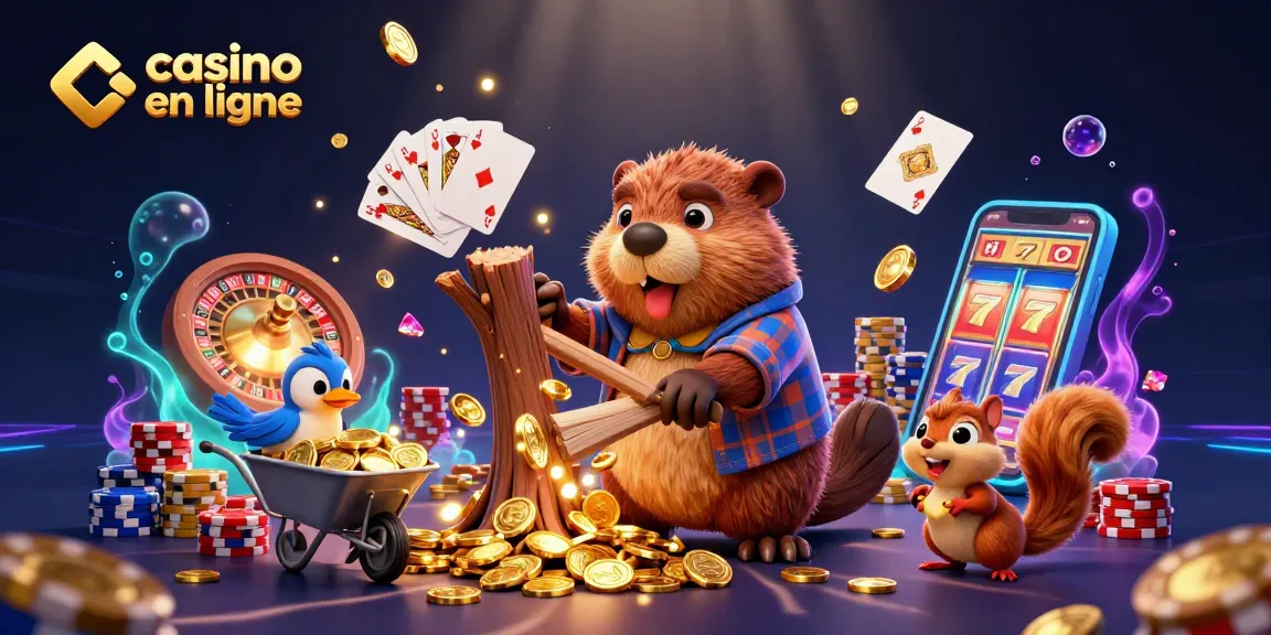 Jouez à casino en ligne avec des personnages animés et des jeux palpitants, sous une pluie de pièces d'or.