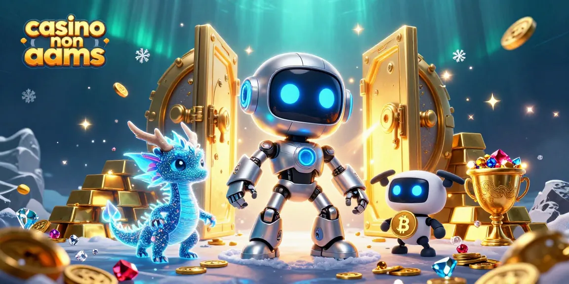 Slot e jackpot in azione nei migliori casino non AAMS con assistenti digitali e tesori splendenti.