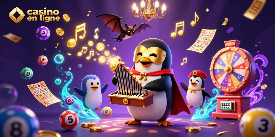 Jouer à un casino en ligne unique avec un pingouin phantom dans un univers ludique.