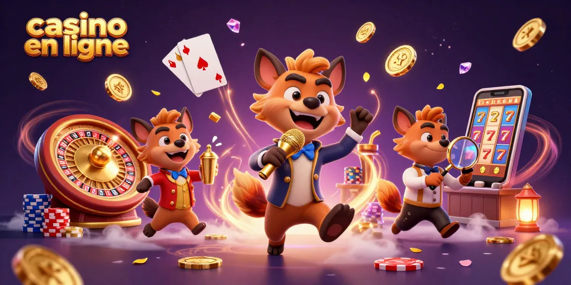 Vivez l'excitation d'un casino en ligne avec des hyènes animées en pleine action, mélangeant humour et jeux.