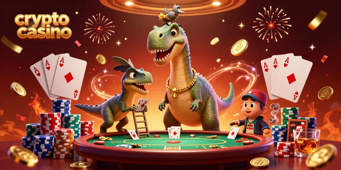 Giocatori che si divertono in un crypto casino con elementi di blockchain e divertimento interattivo.