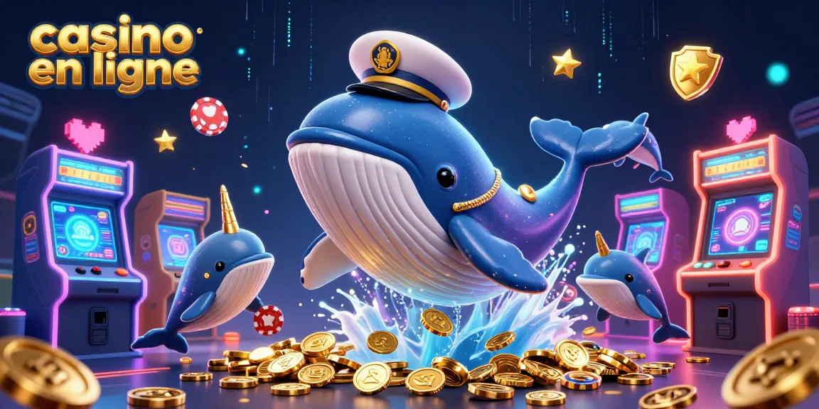 Vivez l'excitation du casino en ligne avec une baleine géante, un narval doré et des dauphins amusants.