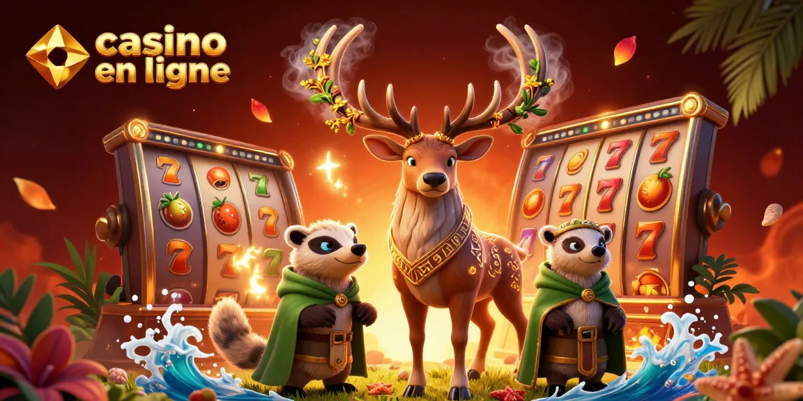 Venez découvrir l'univers des jeux dans le casino en ligne avec des symboles de chance et de magie.