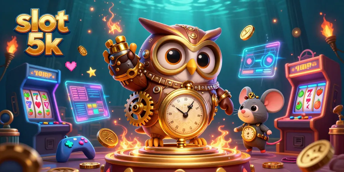 Spin the reels at slot 5k, witnessing vibrant action and festive gaming elements glow.
