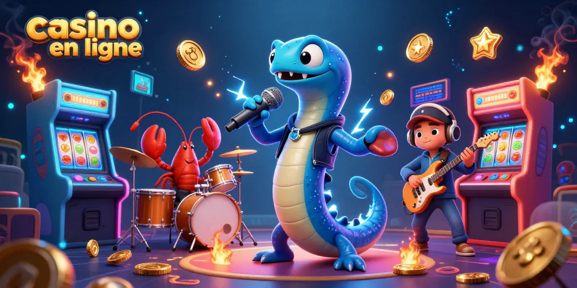 Jouez au casino en ligne avec des personnages animés amusants dans une scène dynamique sous-marine.