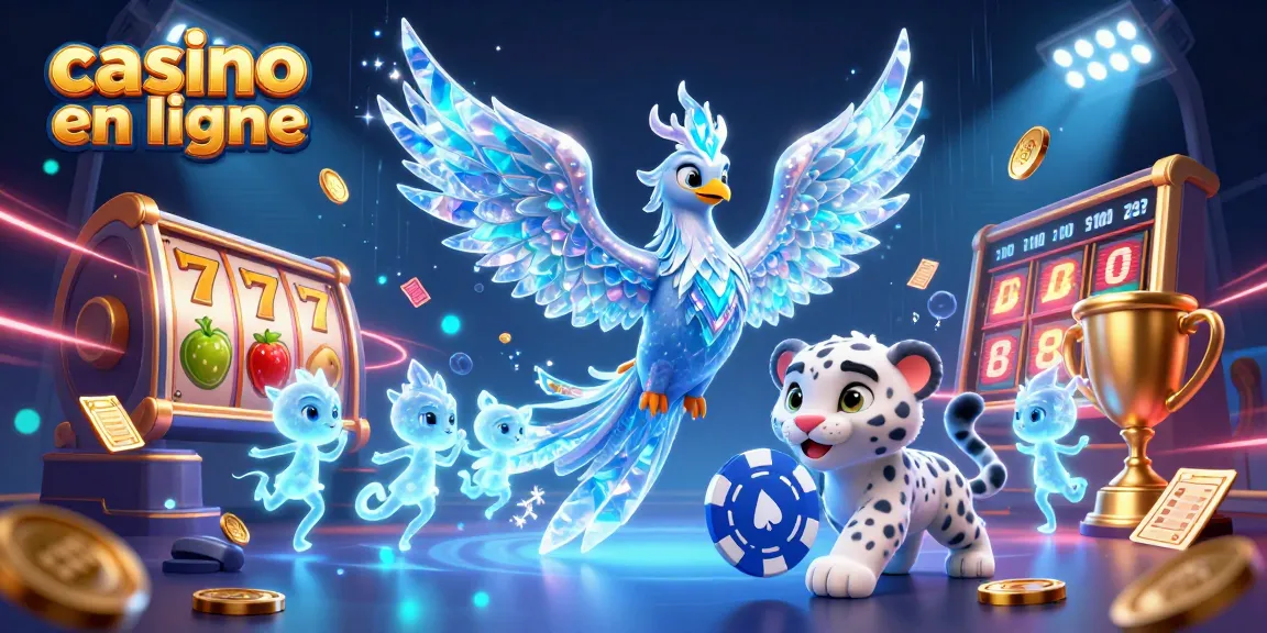 Jouez et gagnez au casino en ligne avec des personnages et éléments dynamiques en 3D illustrés.