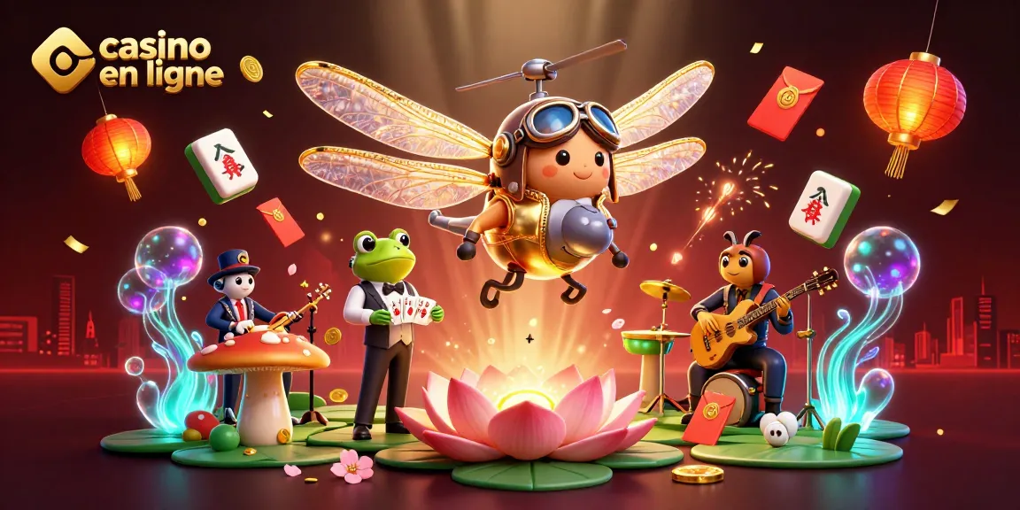 Plongez dans l'univers des casinos en ligne avec une illustration captivante montrant des personnages de casino animés.