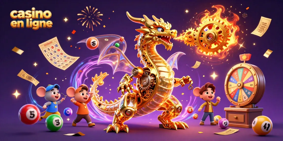 Plongez dans la magie du casino en ligne avec un dragon alchimique et des éléments de jeu dynamiques.