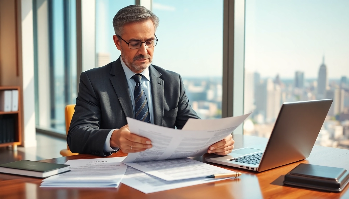 Analyzing documents related to Testamentary Trusts in a professional office.
