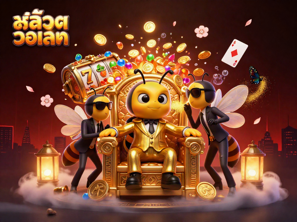 Experience exciting สล็อตวอเลท gameplay with animated characters and vibrant casino elements.