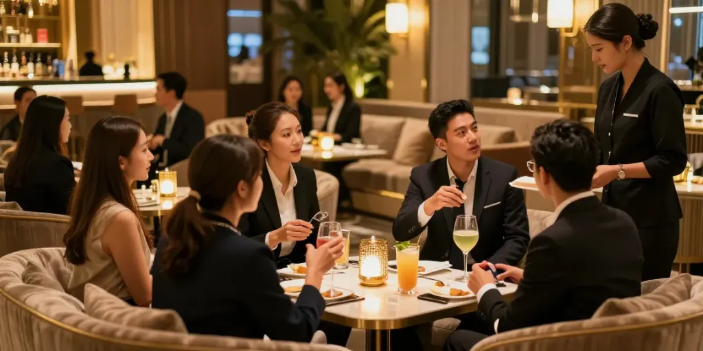 강남타이밍에서의 고급스러운 유흥 공간 모습
