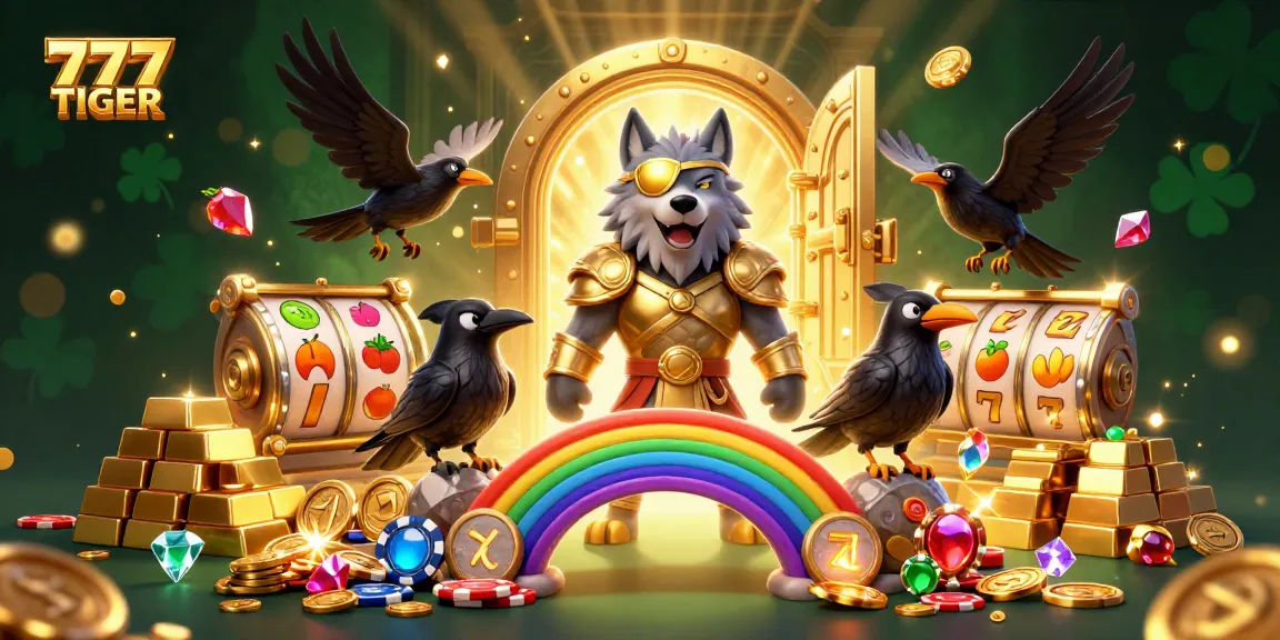 Engage with 777TIGER casino magic, featuring Norse-inspired characters and slot elements.