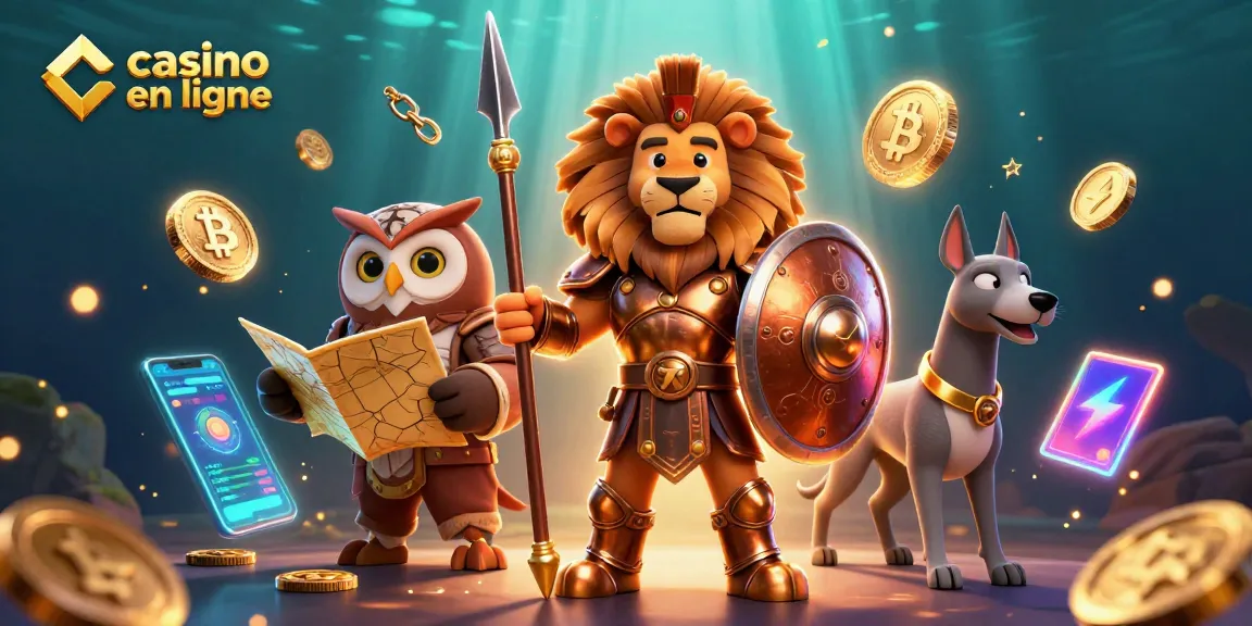 Casino en ligne : jouez aux meilleures machines au côté d'un lion spartan héroïque.