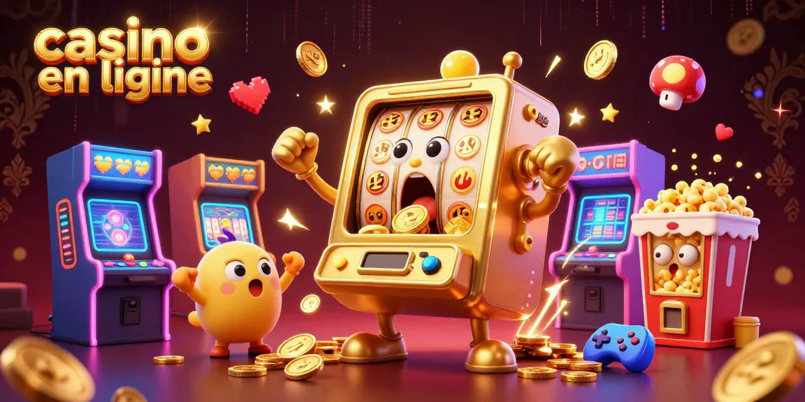 Jouez et gagnez dans un casino en ligne avec des machines à sous colorées et des personnages amusants.