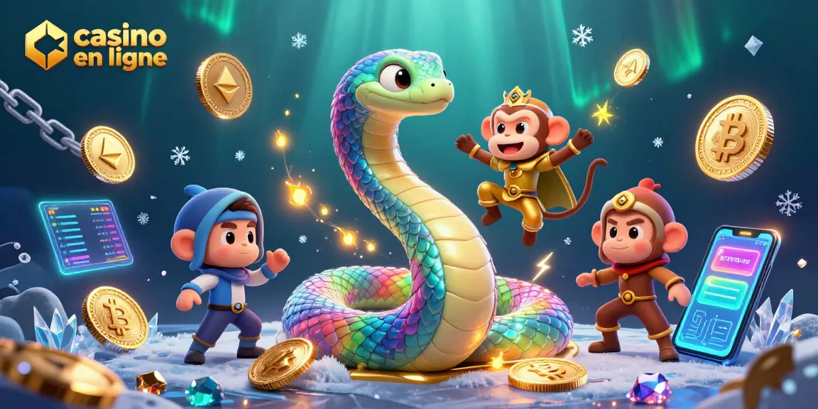 Essayez des jeux de casino en ligne innovants avec un serpent magique et des pièces de crypto.