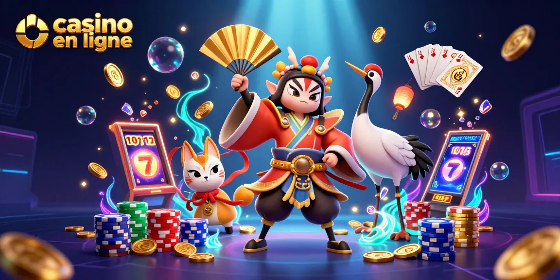 Profitez de l'expérience captivante d'un casino en ligne avec un guerrier kabuki et des symboles enivrés.