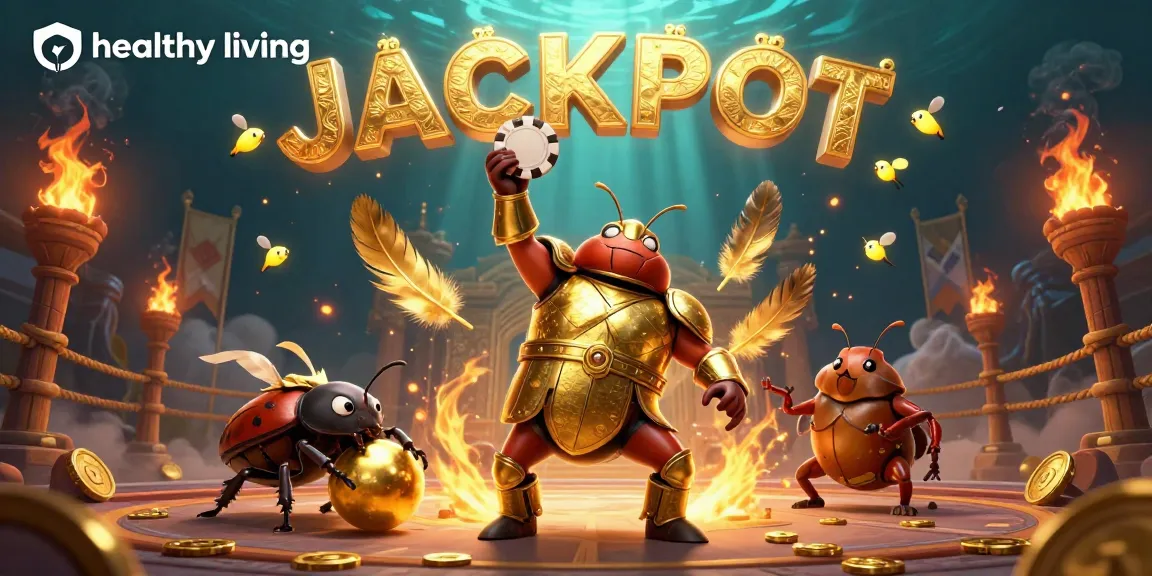 Experience healthy living while winning at the casino with the jackpot in this vibrant scene.
