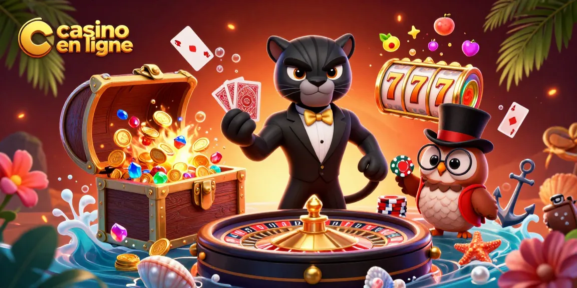 Jouez avec le casino en ligne et gagnez des jetons avec des personnages élégants.